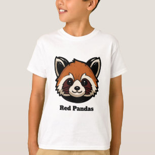 Anpassningsbar Red Panda Youth T-Shirt (namn och n