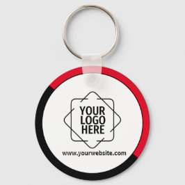Anpassningsbar Red Promotional Business Logotyp Br Nyckelring