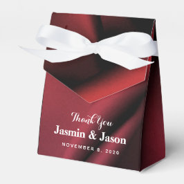 Anpassningsbar Red Silke bröllopsruta Presentaskar