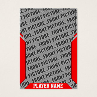 Anpassningsbar Red Sports Trading Card Visitkort