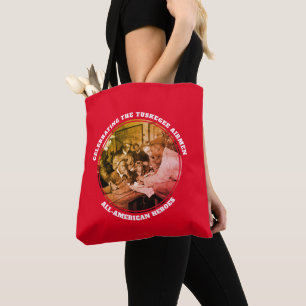Anpassningsbar Red TUSKEGEE AIRMEN Tote Bag Tygkasse