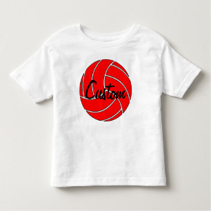 Anpassningsbar Red Volleyball T-shirt