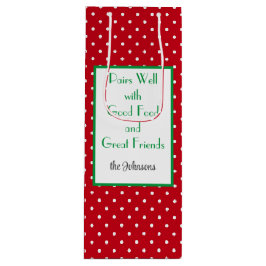 Anpassningsbar Red & White Doged Swiss Mönster