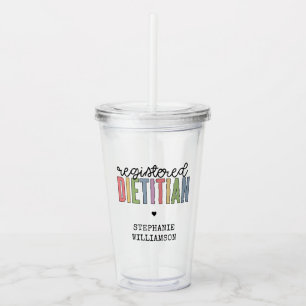 Anpassningsbar Registrerat Dietitititiskt flerfärg Take Away Mugg