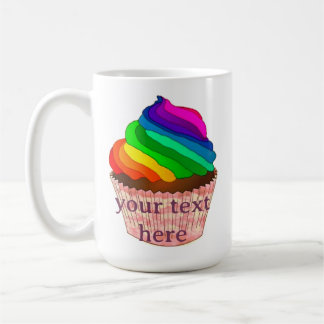Anpassningsbar regnbågskupong Pride-design Kaffemugg