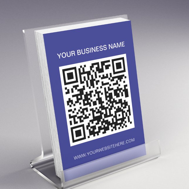 Anpassningsbar Reklam för QR-kod och text Flygblad (Skapare uppladdad)