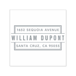 Anpassningsbar Rektangulär Returadress för en pers Självfärgande Stämpel