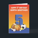 Anpassningsbar Relation Birth Brother Boy 5th Birt Kort<br><div class="desc">När en födelsedagsfirande snart kommer att äga rum måste du få det här kortet så fort som tidigt så att du kan gå med in. Det här är perfekt att skicka 5-årshälsningar till alla som du är relaterad till. Anpassa din relation och du är bra att gå.</div>