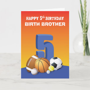 Anpassningsbar Relation Birth Brother Boy 5th Birt Kort