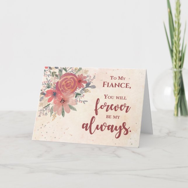 Anpassningsbar Relation Fiance Valentines day Fore Kort (Framsida)