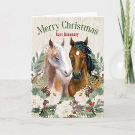 Anpassningsbar Relation Western Thése Horse Jul Helgkort
