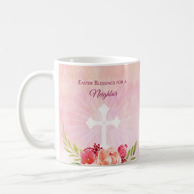 Anpassningsbar Relationship Religiösa Påsk Blessin Kaffemugg (Vänster)