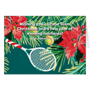 🎾 Anpassningsbar, rensa Helgdag Hälsningskort