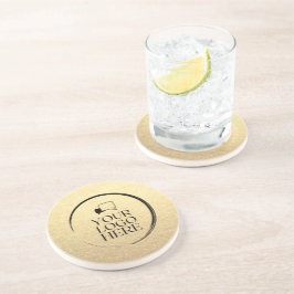 Anpassningsbar rent företag guld din logotyp här underlägg