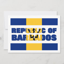 ANPASSNINGSBAR REPUBLIKEN BARBADOS JULKORT