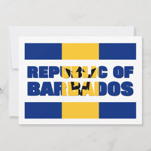 ANPASSNINGSBAR REPUBLIKEN BARBADOS JULKORT