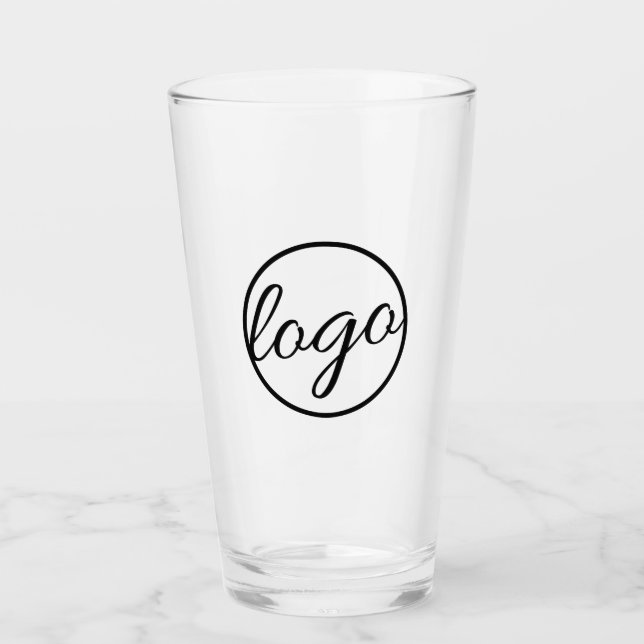 Anpassningsbar Restaurang Business Pub Logotyp Glaskopp (Framsida)