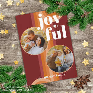 Anpassningsbar Retro Abstrakt Vågar Art Mönster Julkort