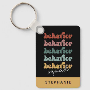 Anpassningsbar Retro Behavior Squad Behavioral ter Nyckelring