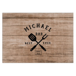 Anpassningsbar Retro BEST PAPPA EVER Rustic Wood P