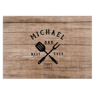 Anpassningsbar Retro BEST PAPPA EVER Rustic Wood P