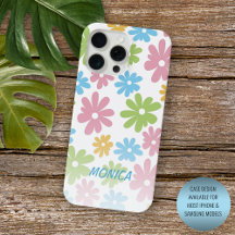 Anpassningsbar Retro Blommigt Art Mönster iPhone 1