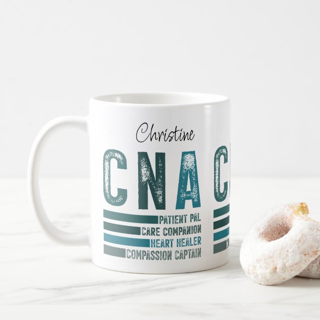 Anpassningsbar Retro CNA Nursing Kaffemugg (Med munk)