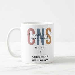 Anpassningsbar Retro CNS Klinisk sjuksköterska Spe Kaffemugg