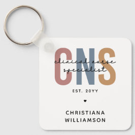 Anpassningsbar Retro CNS Klinisk sjuksköterska Spe Nyckelring