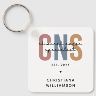 Anpassningsbar Retro CNS Klinisk sjuksköterska Spe Nyckelring