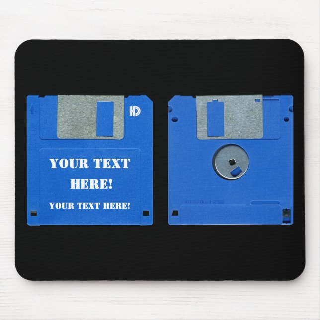 Anpassningsbar Retro-datordiskett 3,5 Mousepad Musmatta (Framsidan)