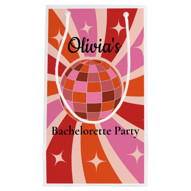 Anpassningsbar Retro Disco boll Bachelorette-parti (Framsidan)