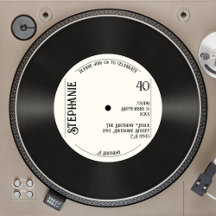 Anpassningsbar Retro Faux Vinyl Record Music 40:e