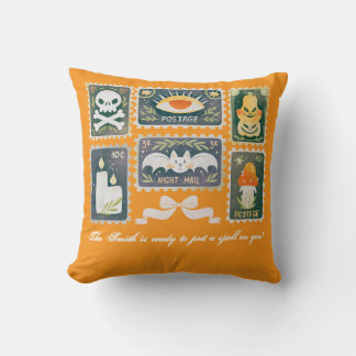 Anpassningsbar Retro Halloween Spooky Season Pumpk Kudde