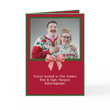 Anpassningsbar Retro Helgdag Ugly Sweater Party-in