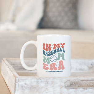 Anpassningsbar Retro "in my Baseball Mamma Era" Kaffemugg