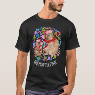 Anpassningsbar Retro jul Quokka T Shirt