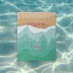 Anpassningsbar Retro Minimalistisk Vild Swimming O Pussel<br><div class="desc">👉 ett leende på ansikte med den här vilden simmande i havets pussel! Tre simmare kommer till land efter en uppfriskande öppen simma i vatten! Den minimalistiska designen gör att svindlarna dyker upp! - Klick bara för att anpassa denna utformning 🔥 Mina löften - den här utformningen har ett unikt...</div>