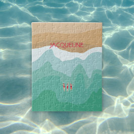 Anpassningsbar Retro Minimalistisk Vild Swimming O Pussel