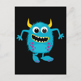 Anpassningsbar Retro Monster Vykort