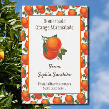 Anpassningsbar Retro Orange Mönster Livsmedelsetik