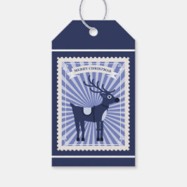 Anpassningsbar Retro Papprare Frimärke med Lila re Presentetikett