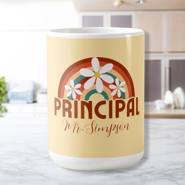 Anpassningsbar Retro Principal Mugg med Namn (Skapare uppladdad)