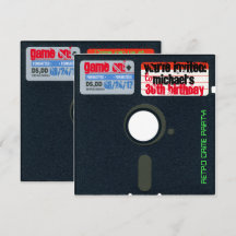 Anpassningsbar Retro-spel från födelsedagsdiskette