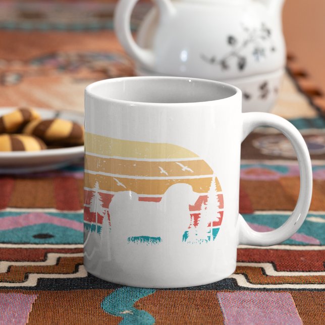 Anpassningsbar Retro Styled Havanese Hund älskare  Kaffemugg (Skapare uppladdad)