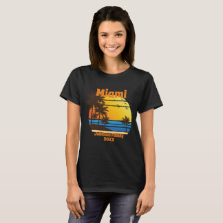 Anpassningsbar Retro Tropical Family Vacation T Shirt