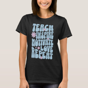 Anpassningsbar Retro Vintage Teach, inspirera... T Shirt