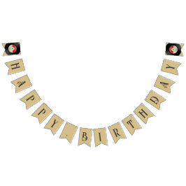 Anpassningsbar Retro Vinyl Record Bunting Flaggor