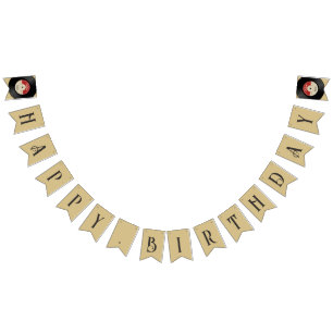 Anpassningsbar Retro Vinyl Record Bunting Flaggor