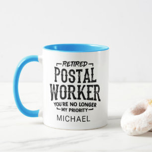Anpassningsbar Retrött Postal Worker Pension Mailm Mugg